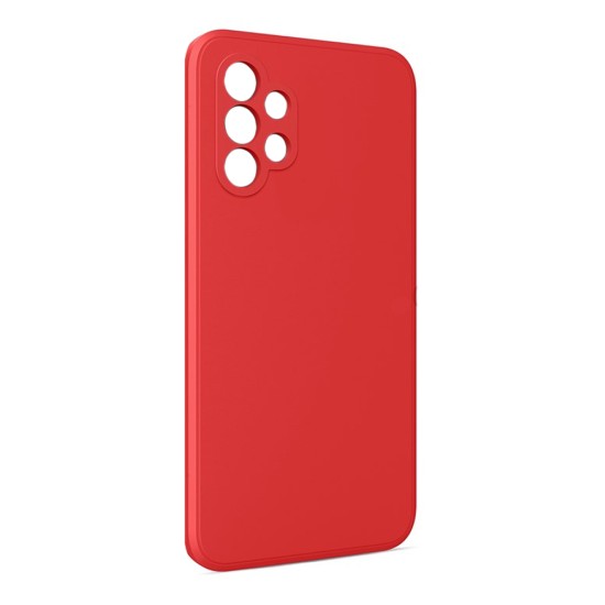 Capa de Silicone com Moldura de Câmera para Samsung Galaxy A32 4g Vermelho